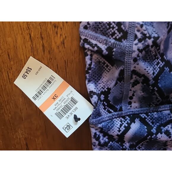 IDEOLOGY Women's Believe Luxe Iris Print High Waist Activewear Leggings Plus 3x - Picture 5 of 8